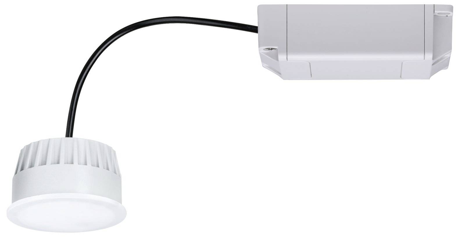 Grijze wandlamp met afgeronde lampenkap en een kort, gebogen snoer. Geschikt voor moderne binnenverlichting.