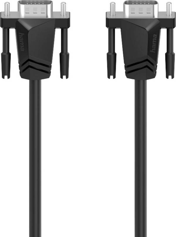 Hama 00200707 VGA-kabel VGA Aansluitkabel VGA-stekker 15-polig, VGA-stekker 15-polig 1.50 m Zwart Met anti-kniktule
