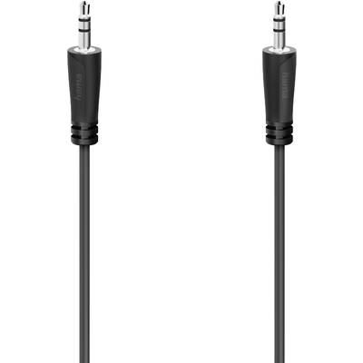 Zwart audiokabel met twee 3,5-mm-jackstekkers.