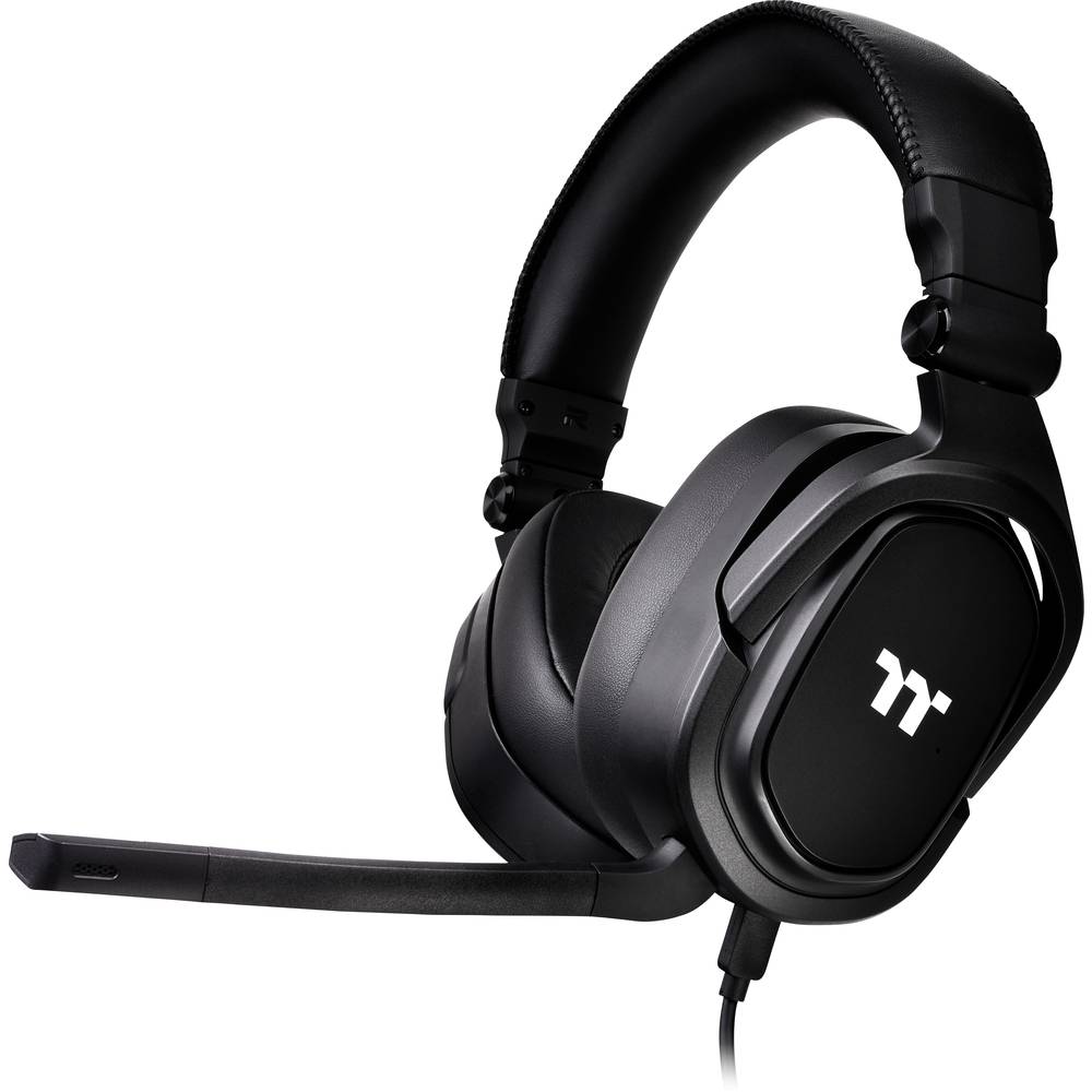 Thermaltake Argent H5 Stereo Gaming Headset Over Ear headset Gamen Kabel Stereo Zwart Volumeregeling, Microfoon uitschakelbaar (mute)