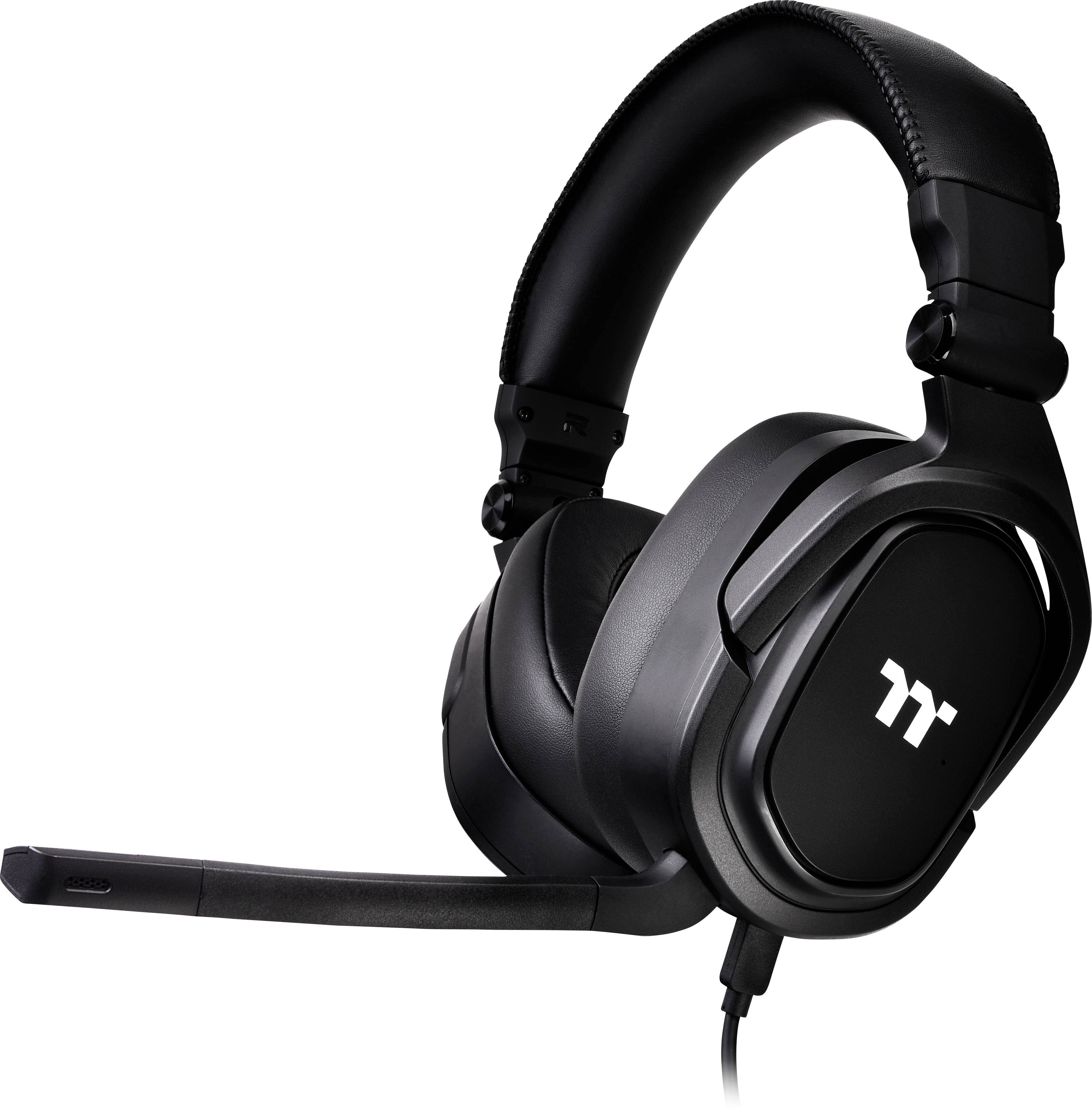 Thermaltake Argent H5 Stereo Gaming Headset Gamen Over Ear headset Kabel Stereo Zwart Volumeregeling, Microfoon uitschak