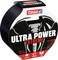 Verpakking voor 'Tesa Ultra Power Extreme' tape, met een olifant grafisch ontwerp. Belangrijkste eigenschappen zijn waterdicht, temperatuurbestendig en duurzaam.