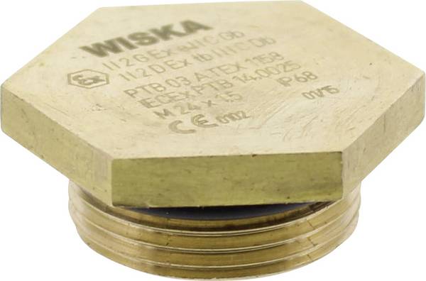 Wiska 10030201 EX-VSM 20 Blindstop Slagvast, Explosiebestendig M20 M20 Metaal Natuur 1 stuk(s)