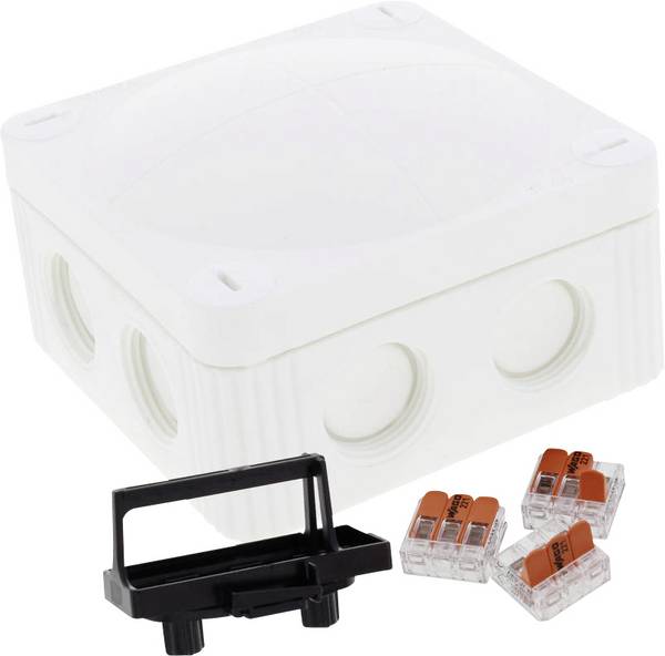 Wiska COMBI 308 WH / 3-221-413 Aftakkast (l x b x h) 85 x 85 x 51 mm Wit IP66/IP67 5 stuk(s)