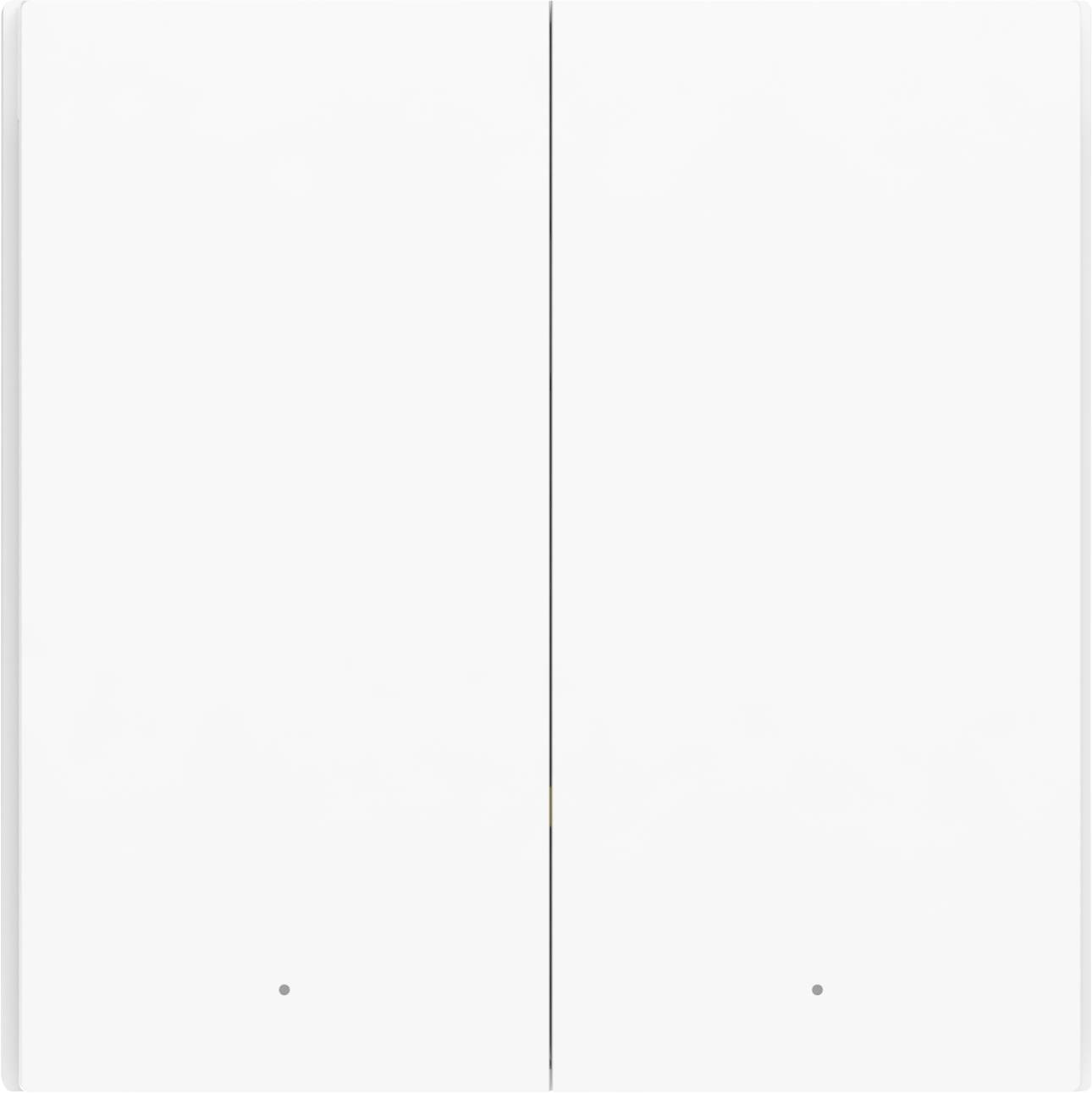 Twee identieke, naast elkaar gelegen witte oppervlakken zonder zichtbare details of patronen, eenvoudig gehouden voor een minimalistische esthetiek.