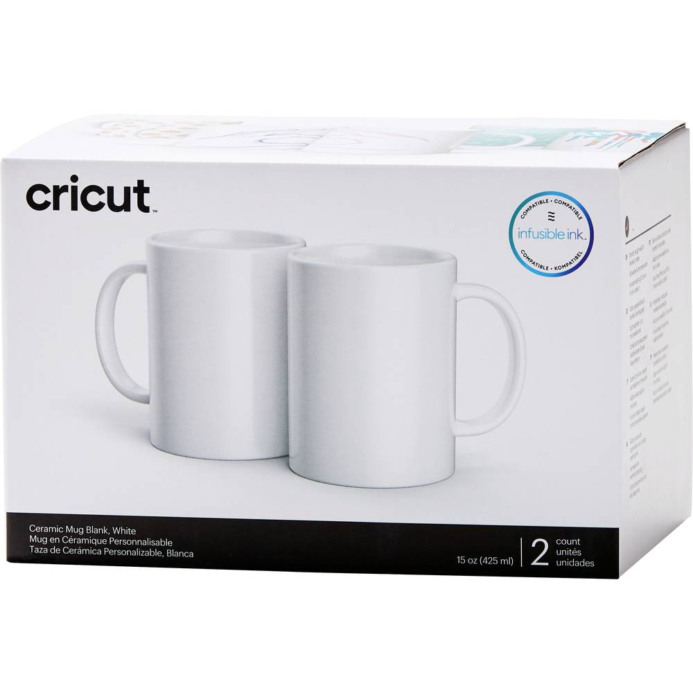 Cricut mug white 440ml (2 pieces)