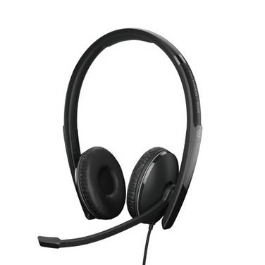 EPOS EPOS ADAPT 160T ANC USB-C - ADAPT 100 Series On Ear headset  Kabel Stereo Zwart  Volumeregeling, Microfoon uitschakelbaar (mute) Telefoon