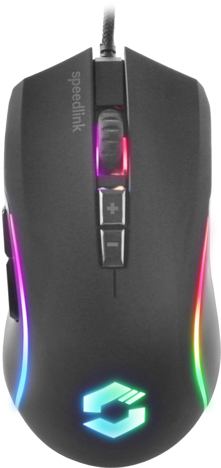 SpeedLink ZAVOS Gaming-muis USB Zwart 5 Toetsen 3200 dpi, 6400 dpi Verlicht-0