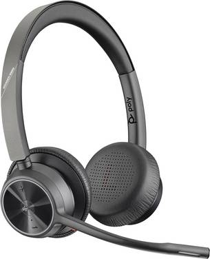 HP Poly Voyager 4300 UC Series 4320 Draadloze On-Ear Headset - Bluetooth - USB-C - Gecertificeerd voor Microsoft Teams (