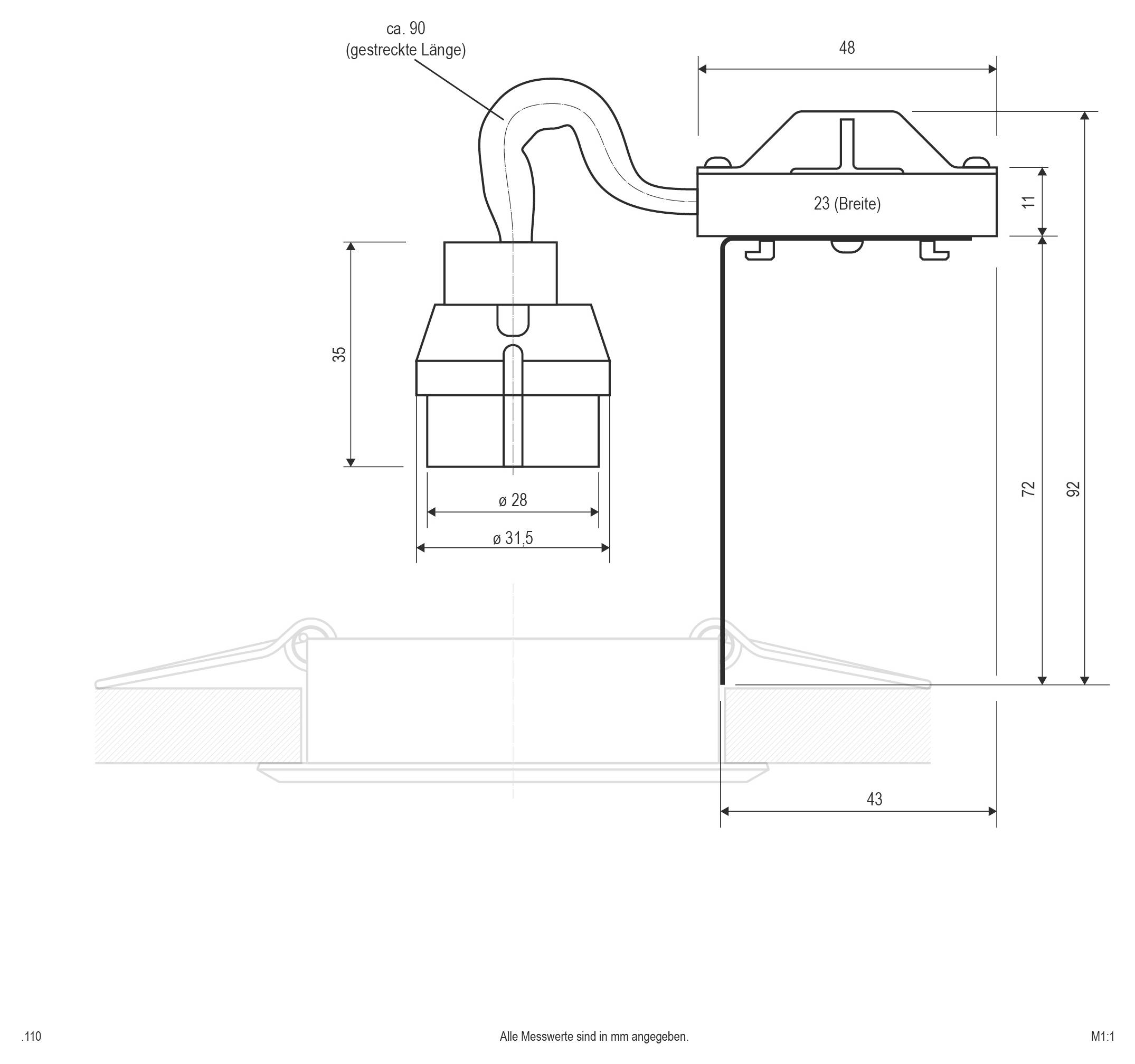 EVN .110 Lampfitting GU10, GZ10 50 W-1
