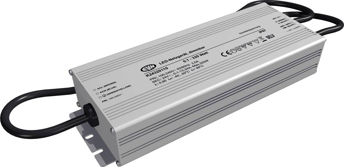 EVN K24320110 LED-transformator Constante spanning 24 V/DC Dimbaar 1 stuk(s)-1