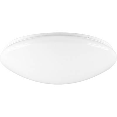 Wit rond plafondlicht op een eenvoudige achtergrond