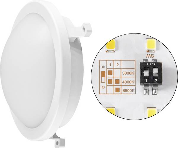 EVN LAR120125 LAR120125 LED-plafondlamp LED LED vast ingebouwd  12 W Wit