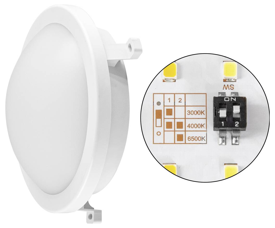 EVN LAR120125 LAR120125 LED-plafondlamp LED LED vast ingebouwd 12 W Wit-1
