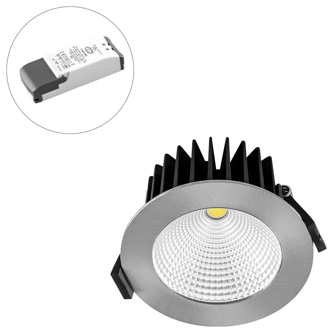 EVN LC44151302 LC44151302 LED-inbouwlamp LED LED vast ingebouwd 15 W Chroom-1