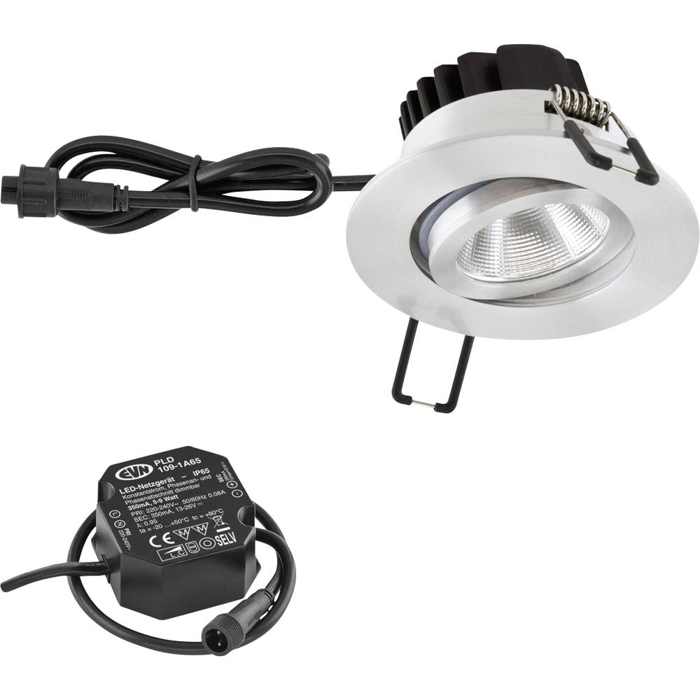 EVN PC650N61402 LED-inbouwlamp LED LED vast ingebouwd 6 W Aluminium
