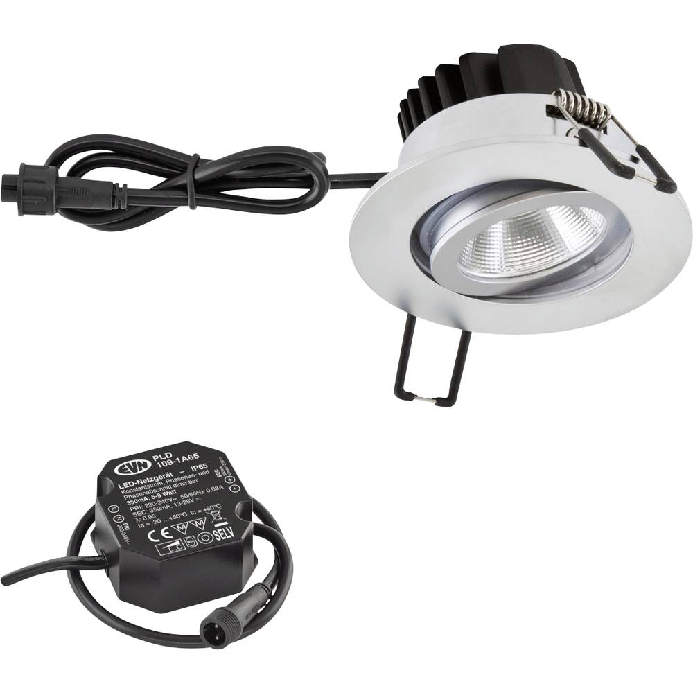 EVN PC650N61502 LED-inbouwlamp LED LED vast ingebouwd 6 W Chroom