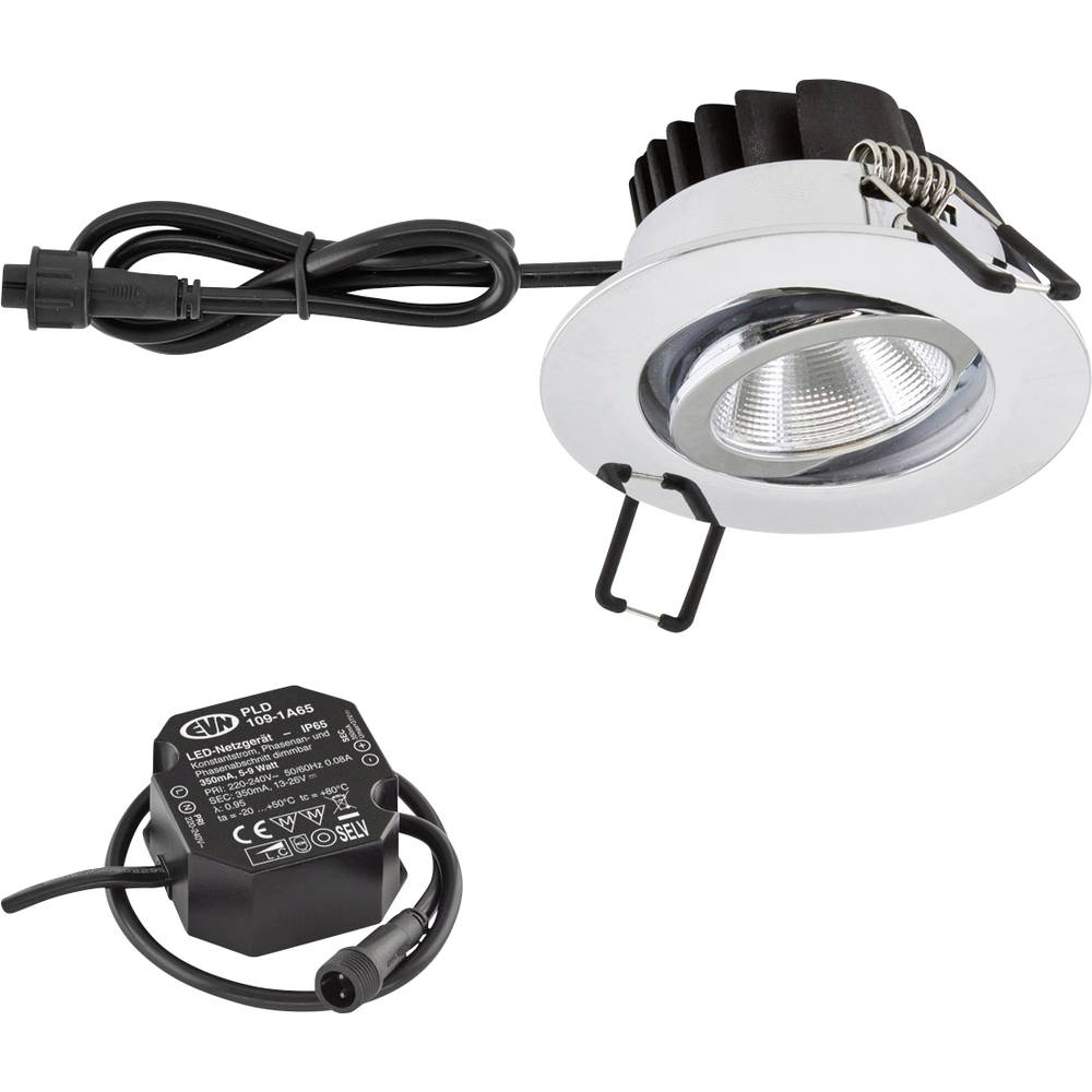 EVN PC650N91102 LED-inbouwlamp LED LED vast ingebouwd 8.4 W Chroom