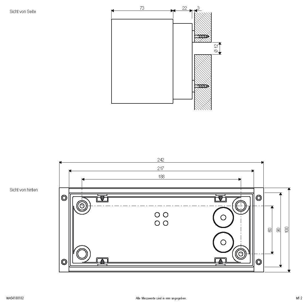 Ingebouwde LED-downlight met verstelbare bevestigingsklemmen, weergegeven met afzonderlijke driverunit in inzetcirkel.