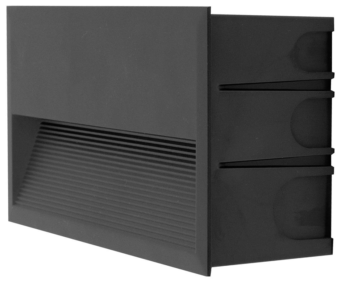 EVN WEE65101602 WEE65101602 LED-wandinbouwlamp LED LED vast ingebouwd 10 W Antraciet-1