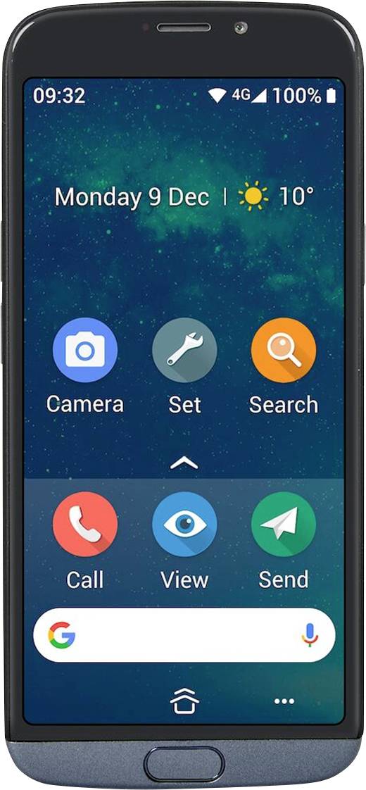 doro 8050 Plus Dual-SIM senioren smartphone 13.8 cm (5.45 inch) Grijs (transparant) Single-SIM