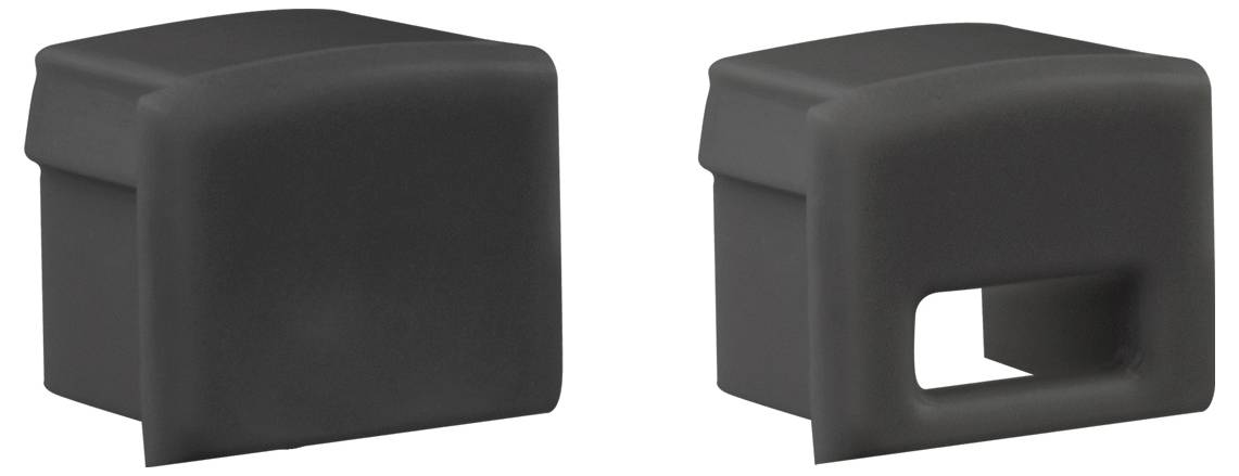EVN FLAT7PAKSETB FLAT7PAKSETB Profieleindkap Kunststof (l x b) 2.00 mm x 13.40 mm Package 1 stuk(s)-1