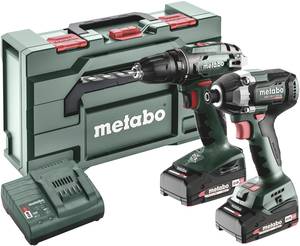 Conrad Metabo BS+SSD200LTBL 685193000 Accu-schroefboormachine, Accu-slagmoersleutel 18 V 2 Ah Li-ion Incl. accu, Incl. lader aanbieding