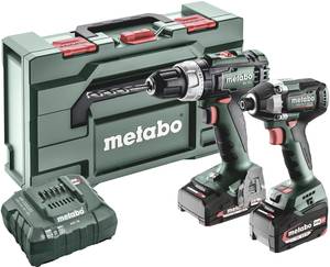 Conrad Metabo BSL+SSD200LTBL 685194000 Accu-schroefboormachine, Accu-slagmoersleutel 18 V 4 Ah Li-ion Incl. accu, Incl. lader aanbieding