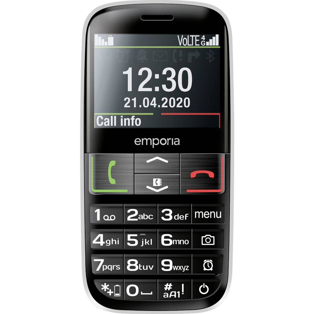 Emporia Active 4G - Senioren Mobiele Telefoon - SOS knop - Compatibel met Gehoorapparaat