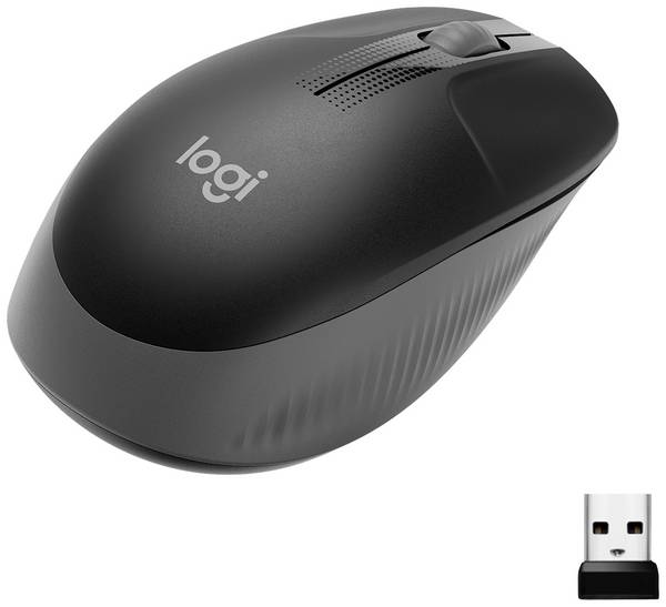 Logitech M190 Muis Radiografisch Optisch Antraciet 3 Toetsen 1000 dpi