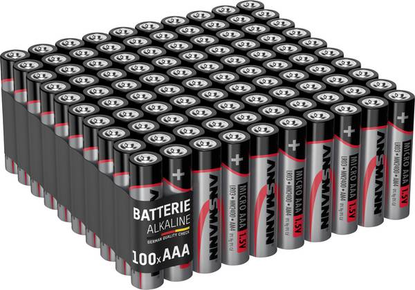 Ansmann Micro AAA LR03 100er Box AAA batterij (potlood) Alkaline 1.5 V 100 stuk(s)