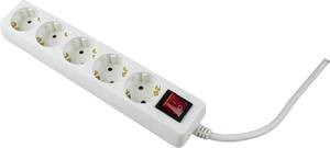 Conrad AS Schwabe 11393 Stekkerdoos met schakelaar Wit Randaarde stekker 1 stuk(s) aanbieding