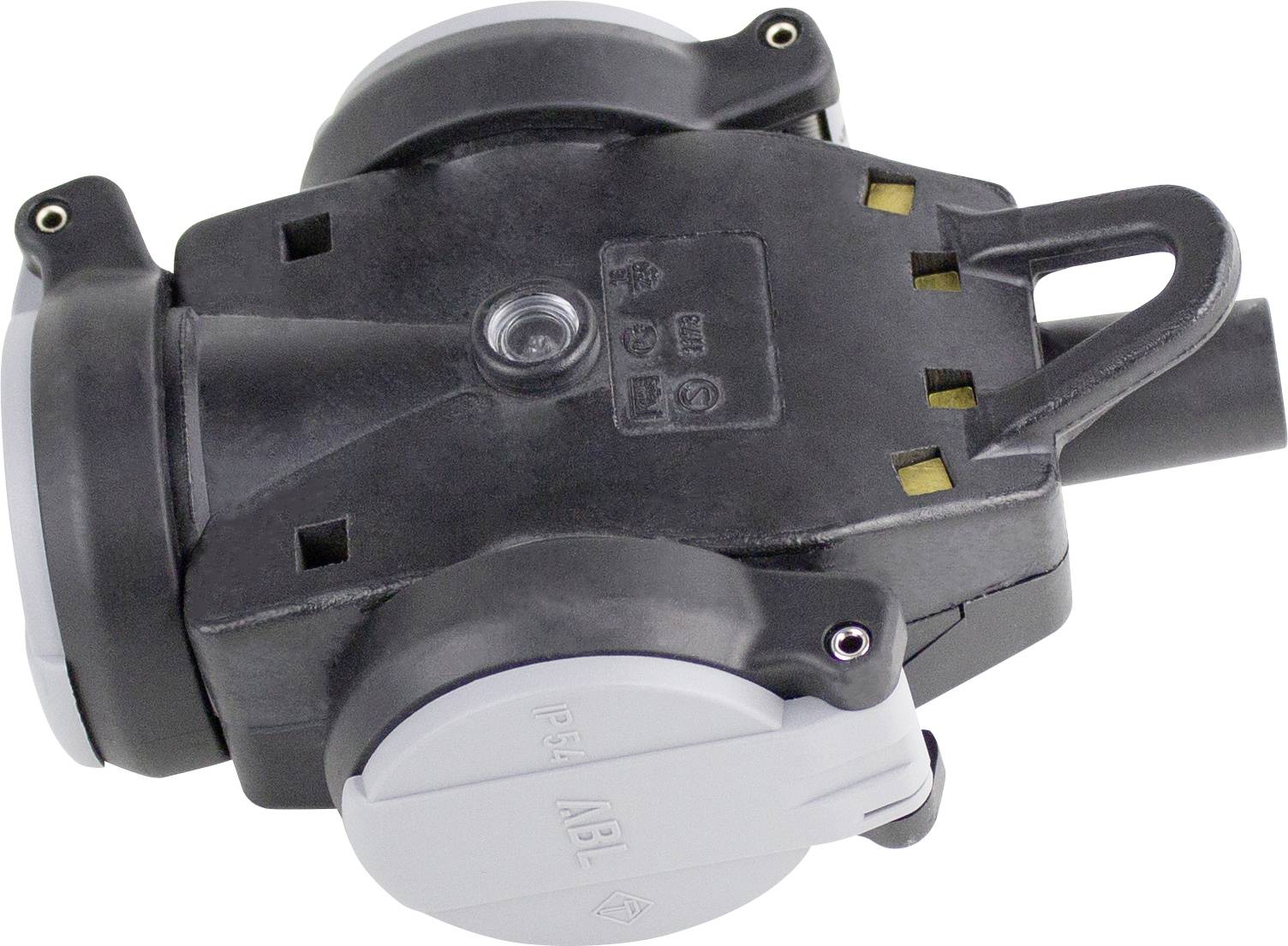 AS Schwabe 62245 Koppeling met randaarde 230 V Grijs-zwart IP54-1