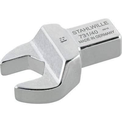 Een zilveren steeksleutelopzetstuk met de inscriptie 'STAHLWILLE 731/40, MADE IN GERMANY'.
