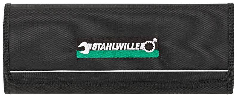 Zwarte gereedschapstas met 'Stahlwille'-logo in het midden.