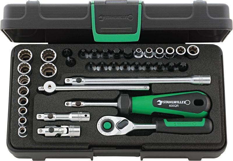 Stahlwille 40D/40TX/44KTX/32/6QR 96010120 Dopsleutelset 1/4" (6.3 mm)