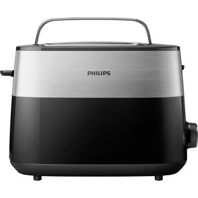 Philips HD2516/90 Daily Broodrooster  RVS, Zwart