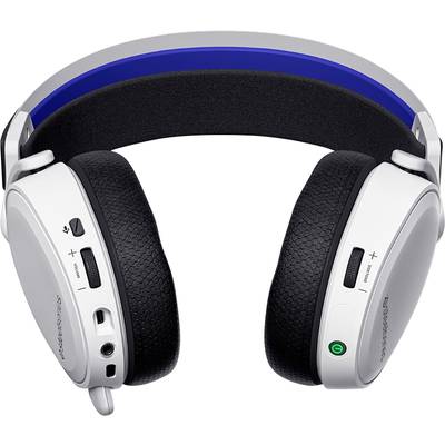 Steelseries Arctis 7P+ Over Ear headset  Gamen  Stereo Wit Ruisonderdrukking (microfoon), Noise Cancelling Volumeregelin