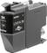 Een zwarte inktcartridge van het merk Brother, model LC421XL BK, met de aanwijzing 'PUSH' voor het plaatsen in een printer.