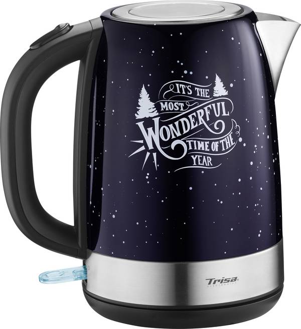 Trisa X-Mas Nights Waterkoker Automatische start-stop, Snoerloos Aantal/Volume: 1.7 l