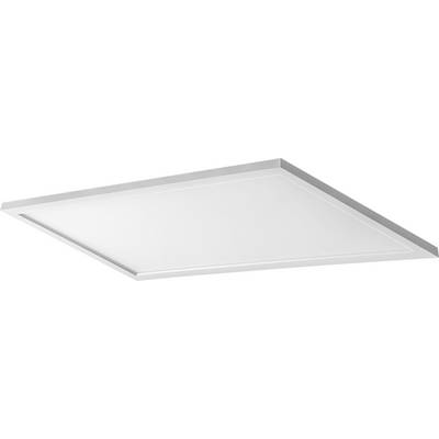 Plat, rechthoekig LED-paneel in het wit, geschikt voor plafondmontage.