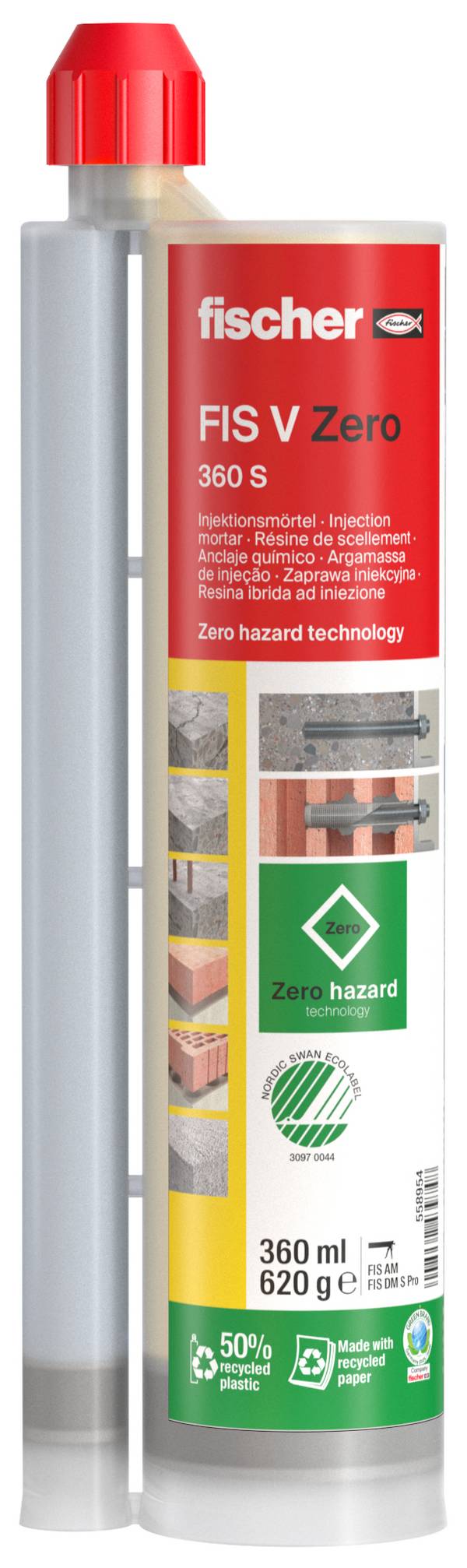 Fischer 558954 FIS V Zero 360 S Injectiespecie   360 ml