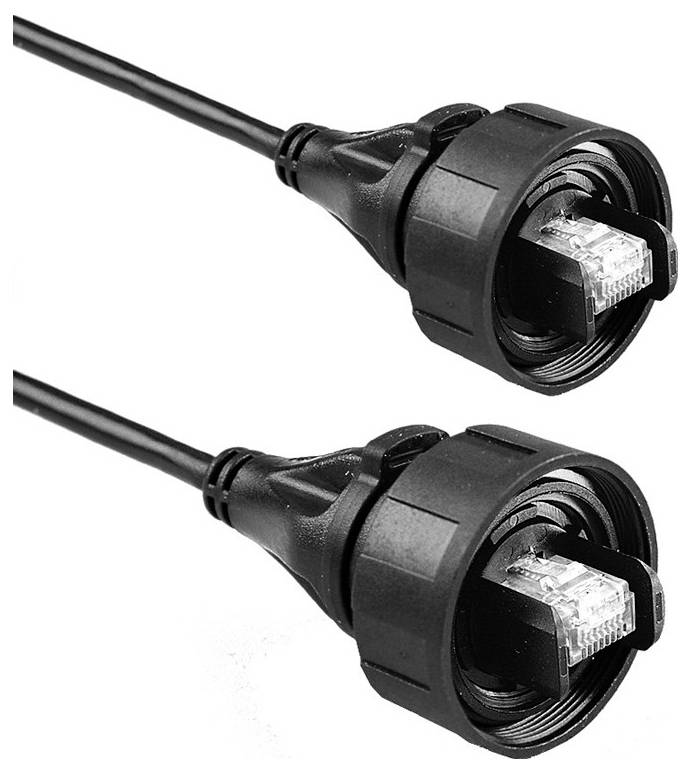 BULGIN PX0838/5M00 Patch cord; RJ45 Buccaneer stekker,aan beide zijden; 5m; IP68 - 1 stuk