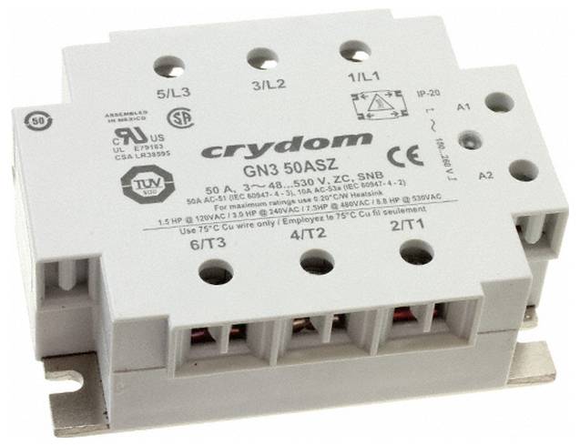 Crydom Halfgeleiderrelais GN350ASZ 50 A Schakelspanning (max.): 530 V/AC 1 stuk(s)
