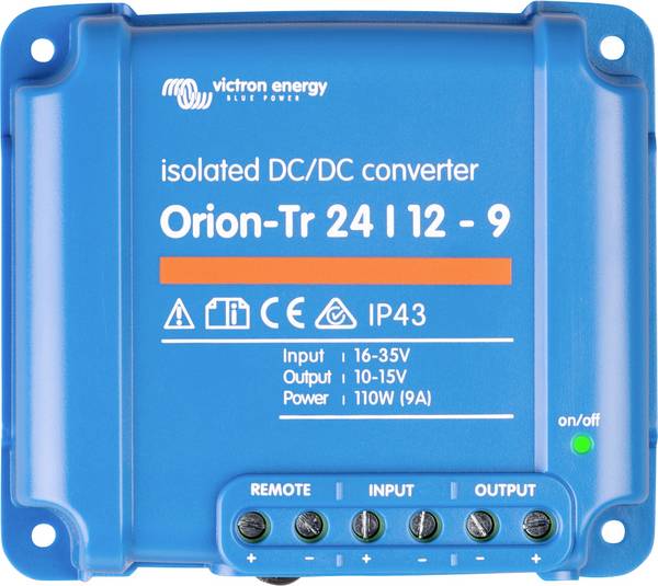 Victron Energy Orion-Tr 24/12-9A Converter 110 W 12 V - 12.2 V Op afstand bedienbaar
