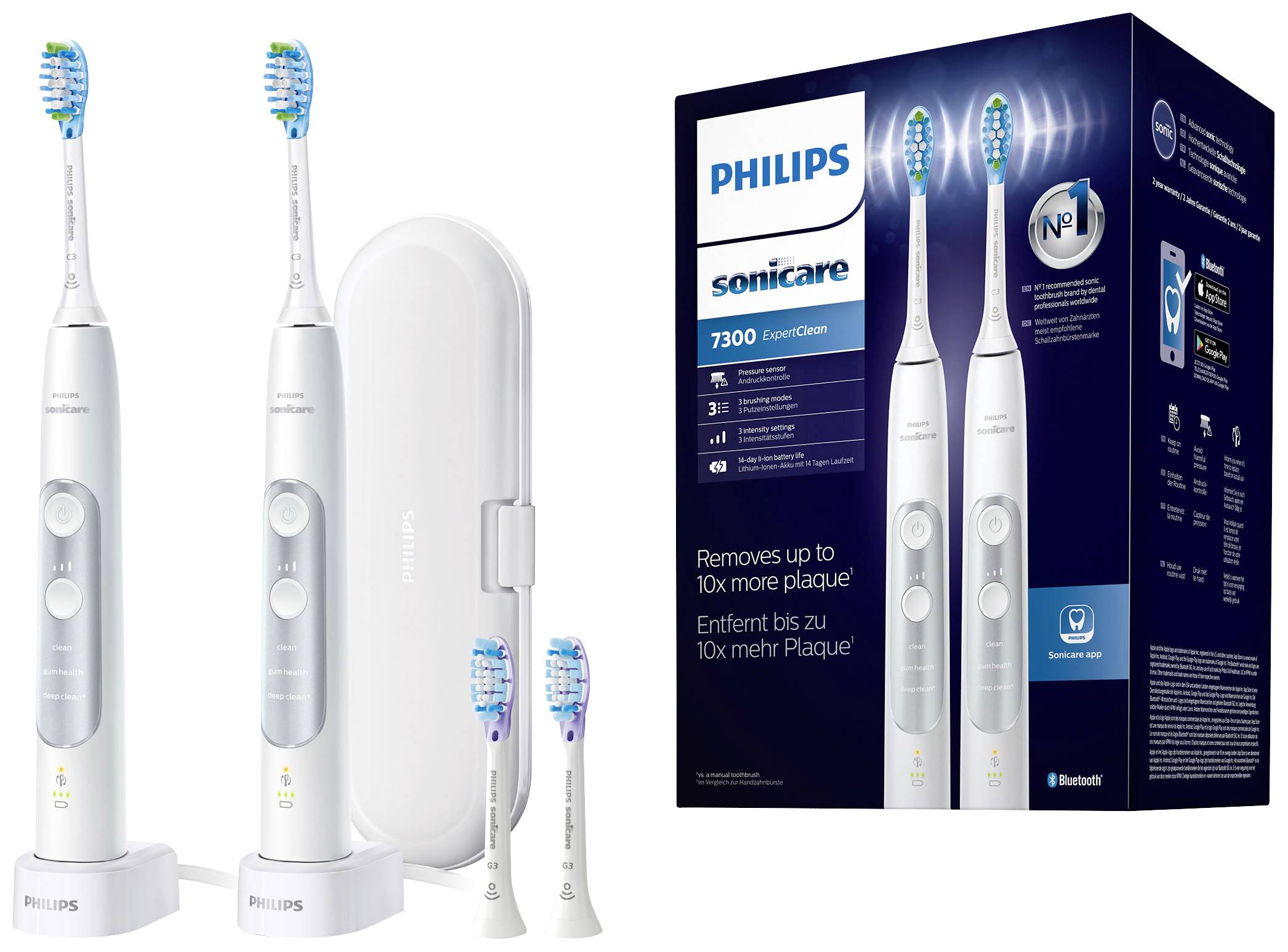 kruipen Verwaarlozing Interactie Philips Sonicare ExpertClean 7300 HX9611/19 Elektrische tandenborstel Wit  kopen ? Conrad Electronic