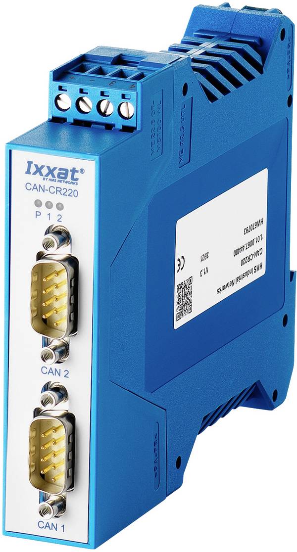 Ixxat 1.01.0067.44400 CAN-CR220 CAN repeater CAN Bus, D-SUB9    24 V/DC 1 stuk(s)