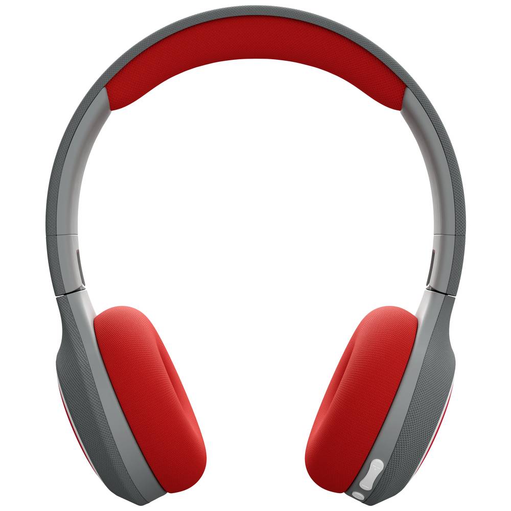 Tiger Media tigerbuddies On Ear koptelefoon Kinderen Bluetooth, Kabel Happy Red Volumebegrenzing, Volumeregeling, Vouwbaar