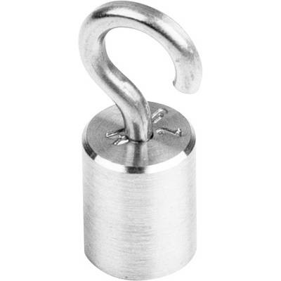 Metalen gewicht met haak, 2 kg gegraveerd op het oppervlak.