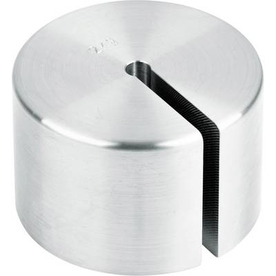 Een cilindrische metalen pen met sleuf, vermoedelijk onderdeel van een mechanisch apparaat, tegen een neutrale achtergrond.